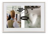 Britta Thie, Heart of Foam - free transformed hair, 2014, C-Print, framed, 100 x 63 cm, Edition: 3 + 2 e.a.