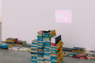 Installation Shot Cartoon Physics, Post Brothers, Memoirs found in a buthtub, or what entropie means to me, 2006-15 (tbc), Foto: Stefan Lux  